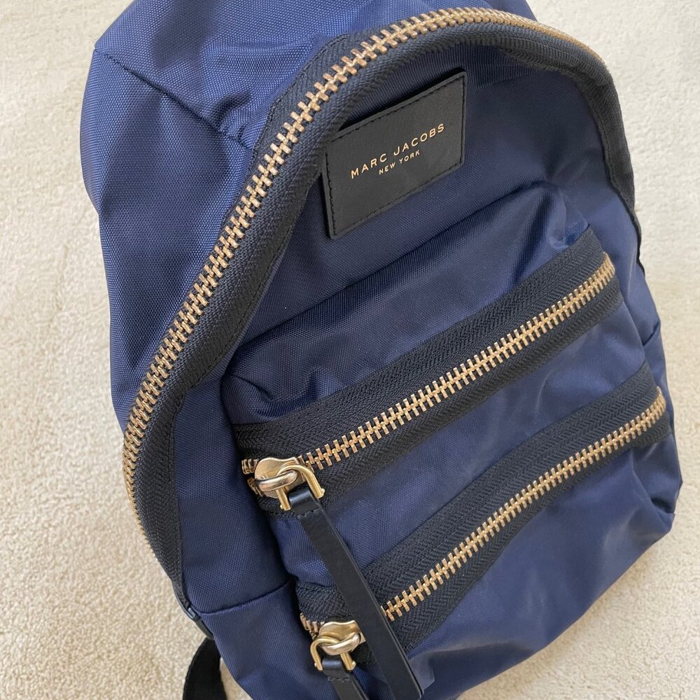 Marc Jacobs Nylon Biker Backpack Midnight blue color